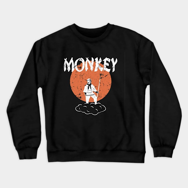 Monkey Magic Crewneck Sweatshirt by VEKTORKITA